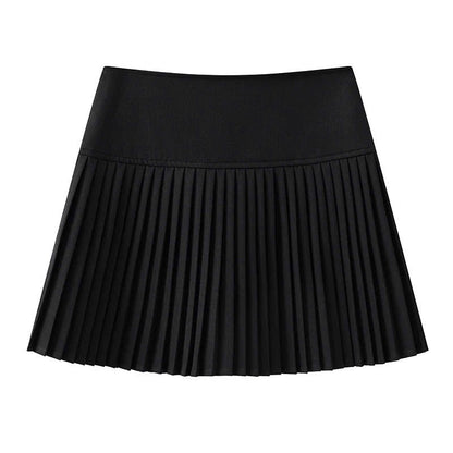 Gold Pleated Skirt