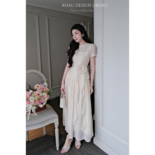 Floral Lace Waist Dress