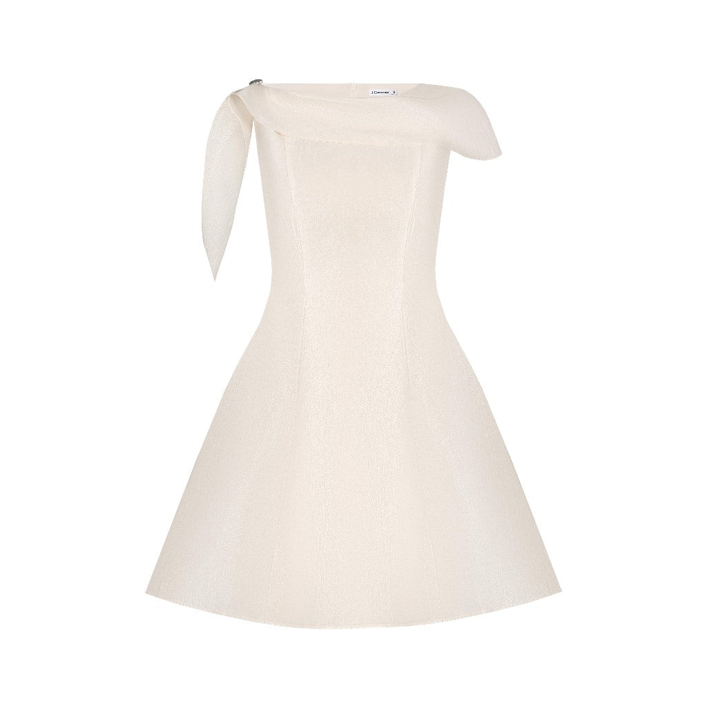 Asymmetric Shoulder Dress