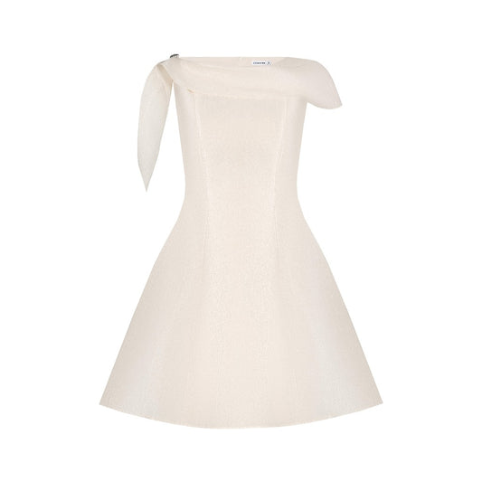 Asymmetric Shoulder Dress