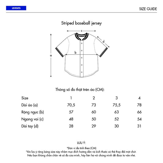 Jersey Levents Striped Baseball