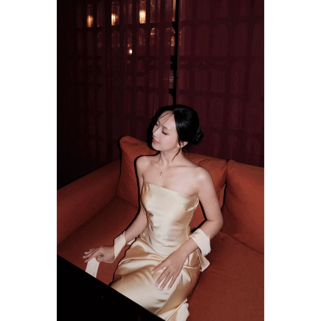 Silk Bustier Dress