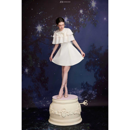 Cape Bow Dress