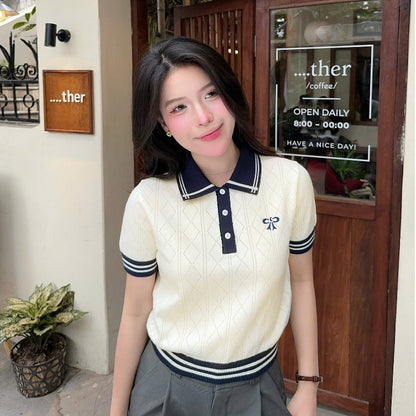 Bow Knit Polo