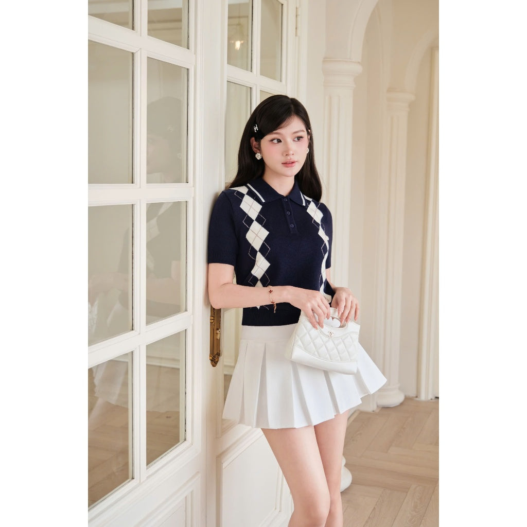 Diamond Polo Knit
