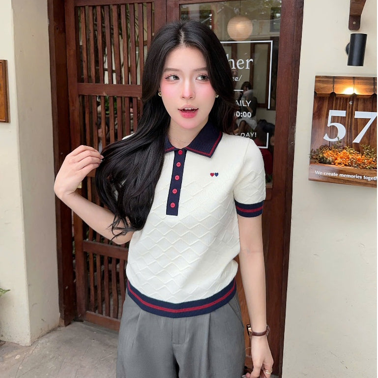 Diamond Knit Polo