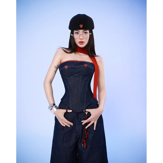 Denim Corset