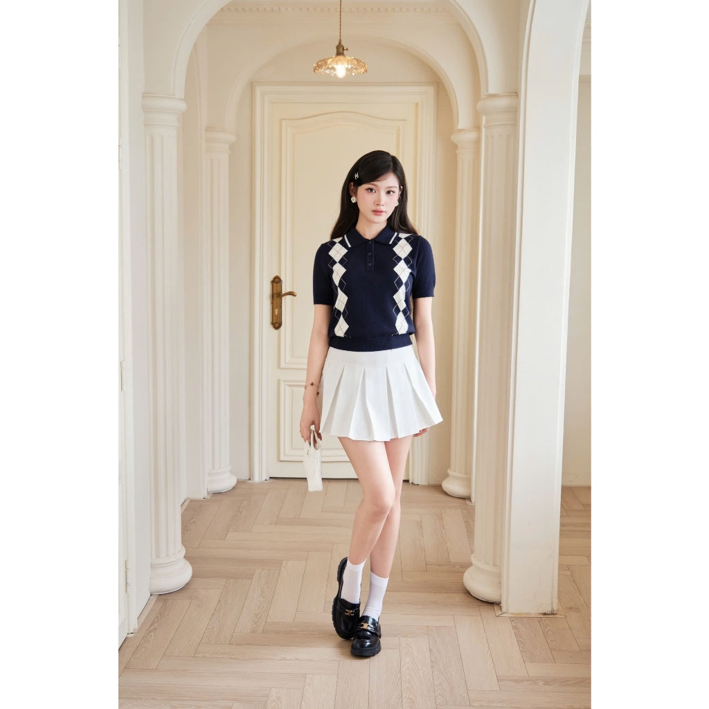 Diamond Polo Knit