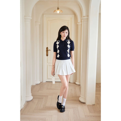 Diamond Polo Knit