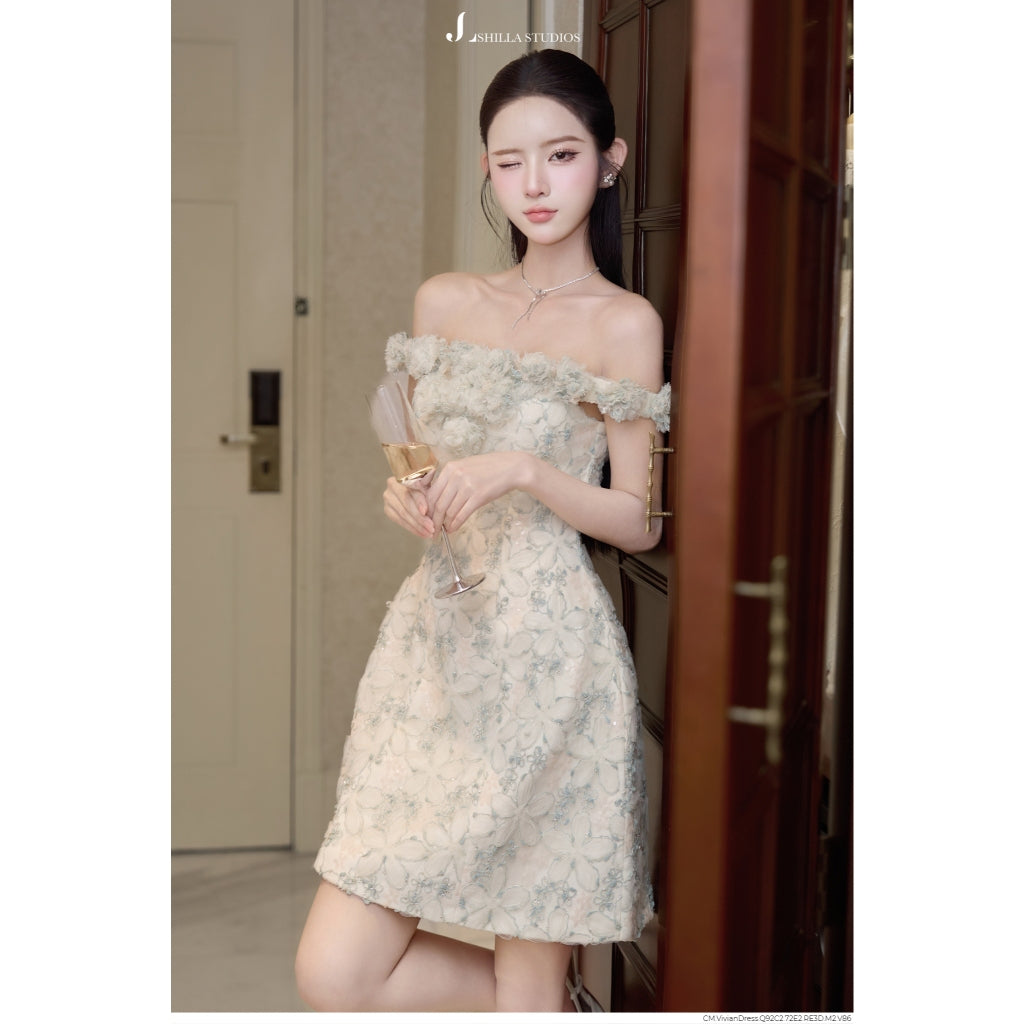 Shilla Off-Shoulder Floral Dress