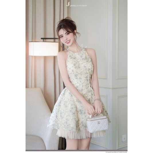 Sadie Floral Halter Dress