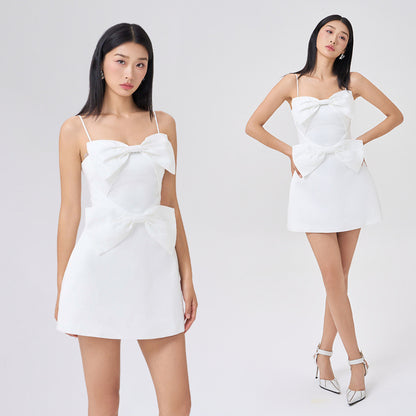 Calan Pearl Bow Dress