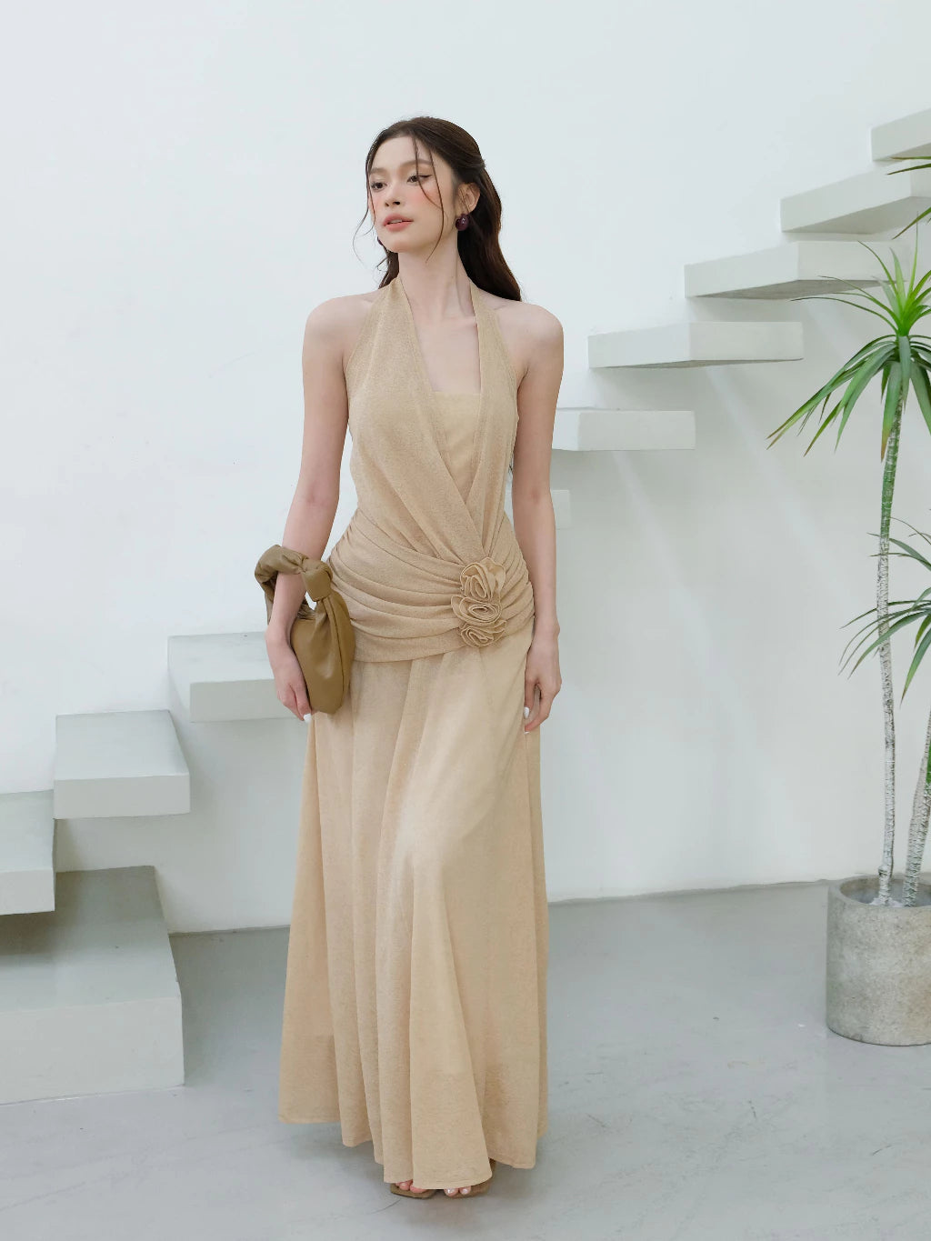 Senci Floral Waist Dress