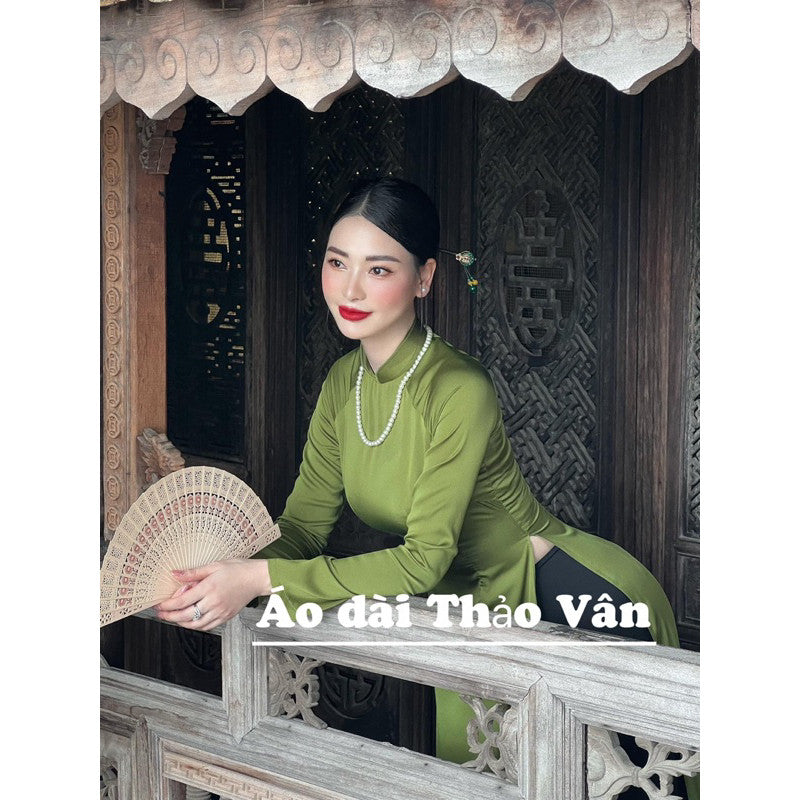 Mint Silk Ao Dai