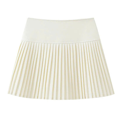 Gold Pleated Skirt