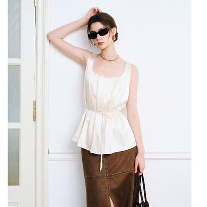 Rime Pleat Top