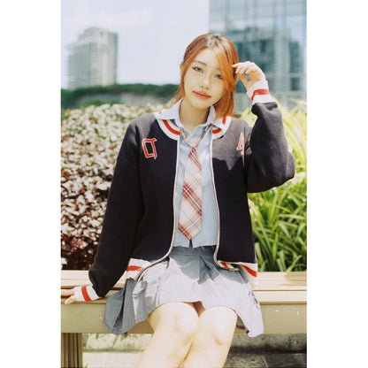 HOMELAND Zipper Knit Sweater