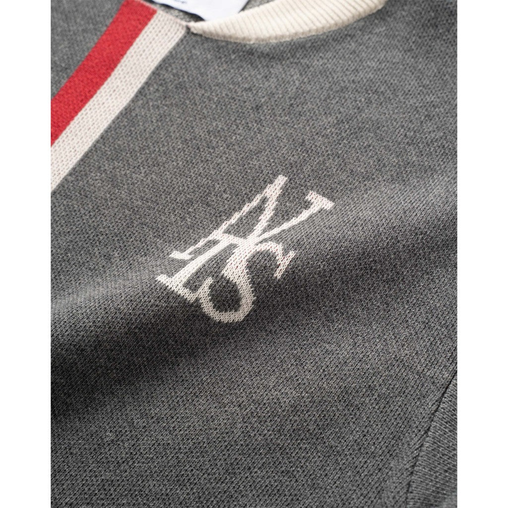Shadow Back Knit Half-Zip Polo