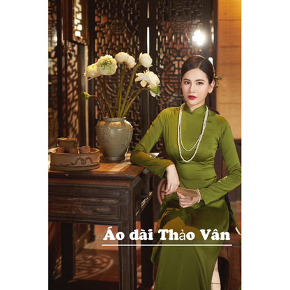 Mint Silk Ao Dai