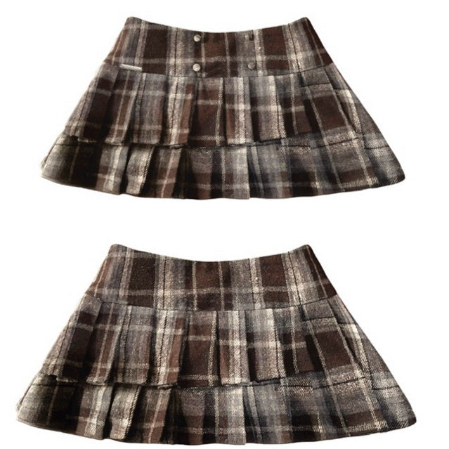 Y2K Low-Rise Pleated Skirt