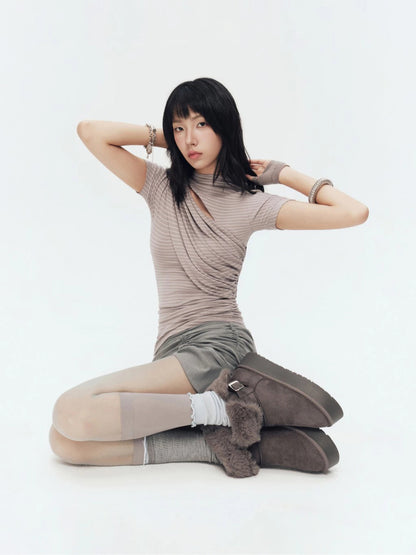 MONTY TOP (GREY STRIPES)
