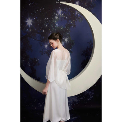 Silk Cape Dress