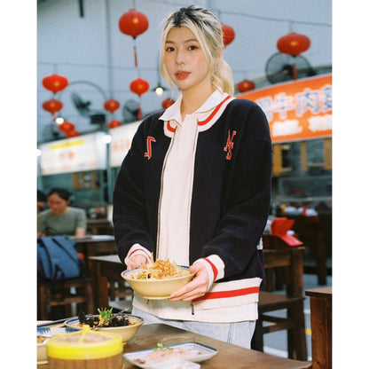 HOMELAND Zipper Knit Sweater