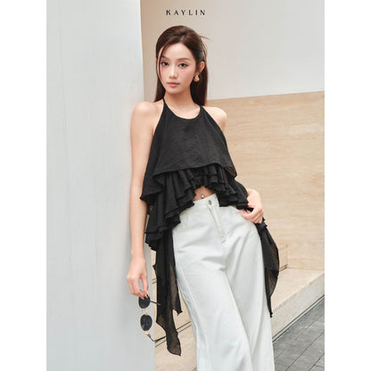 Noir Halter Top