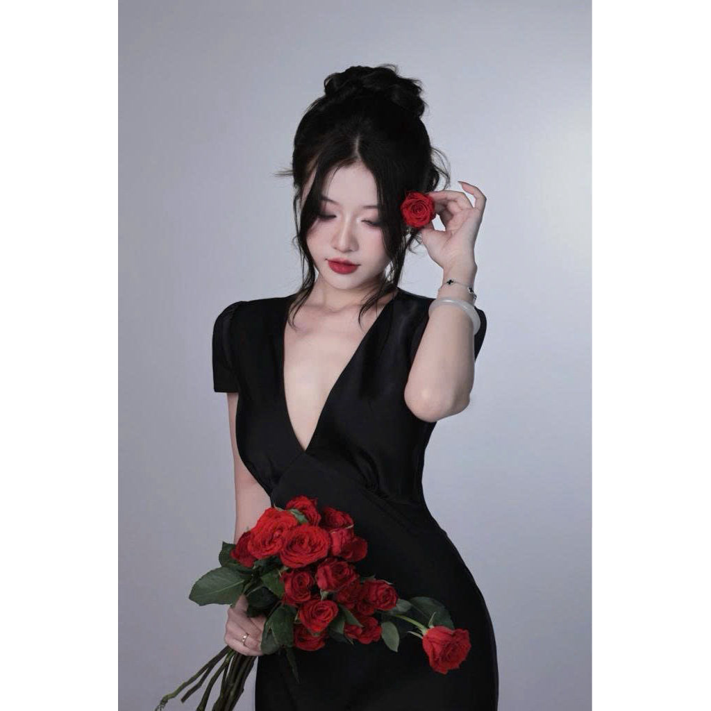 Polka Silk Dress