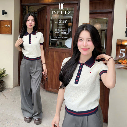 Diamond Knit Polo
