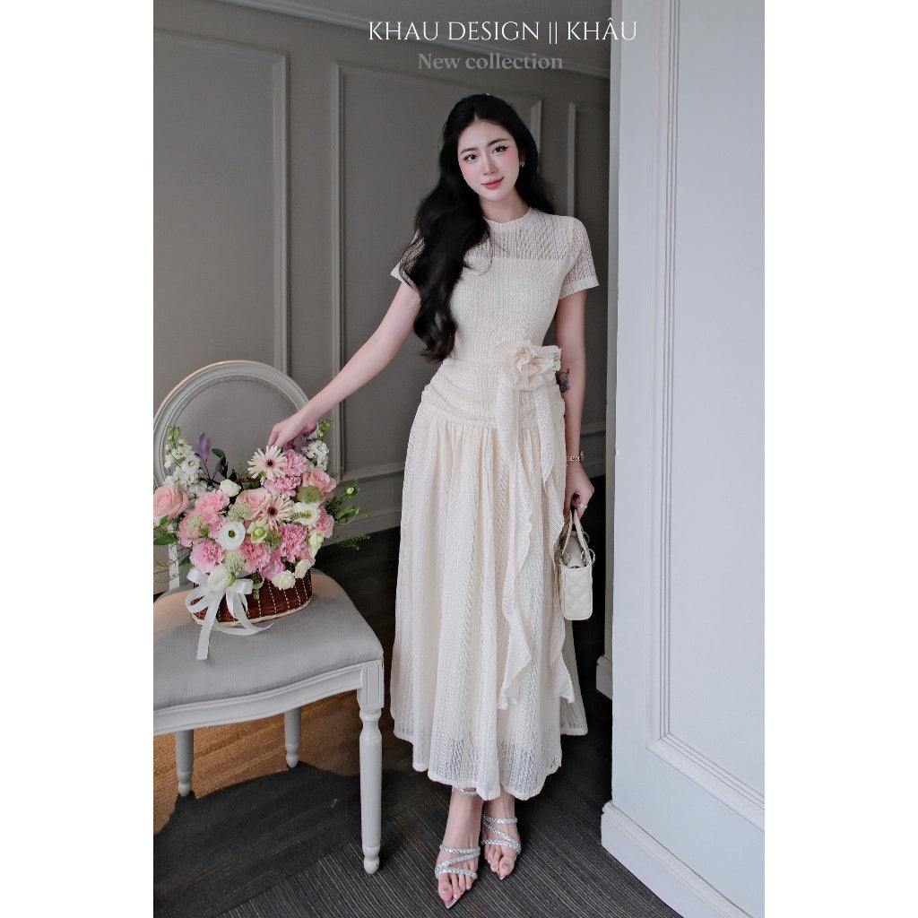 Floral Lace Waist Dress