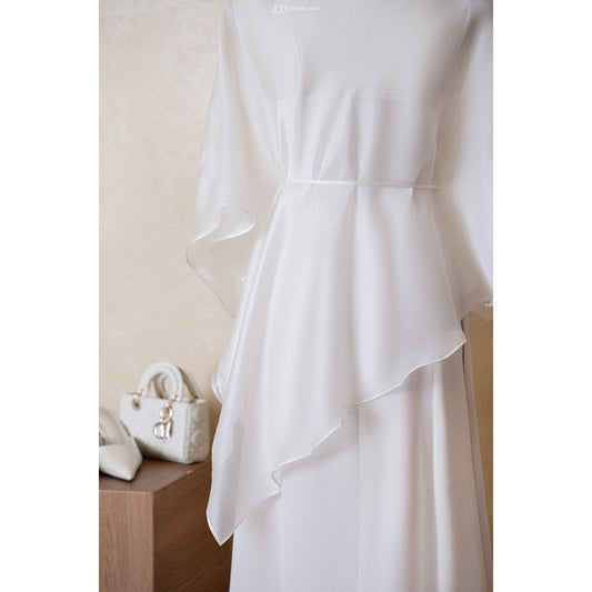 Silk Cape Dress