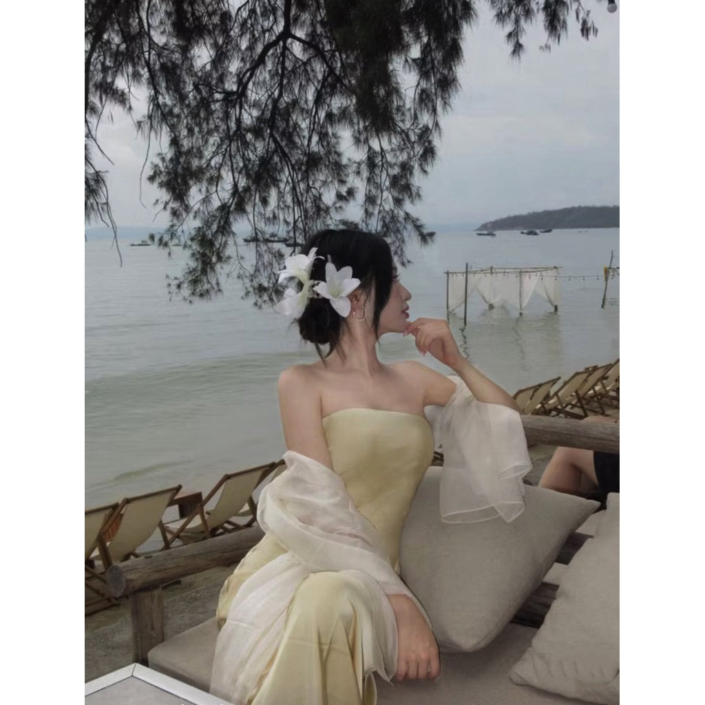 Silk Bustier Dress