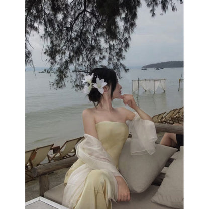 Silk Bustier Dress