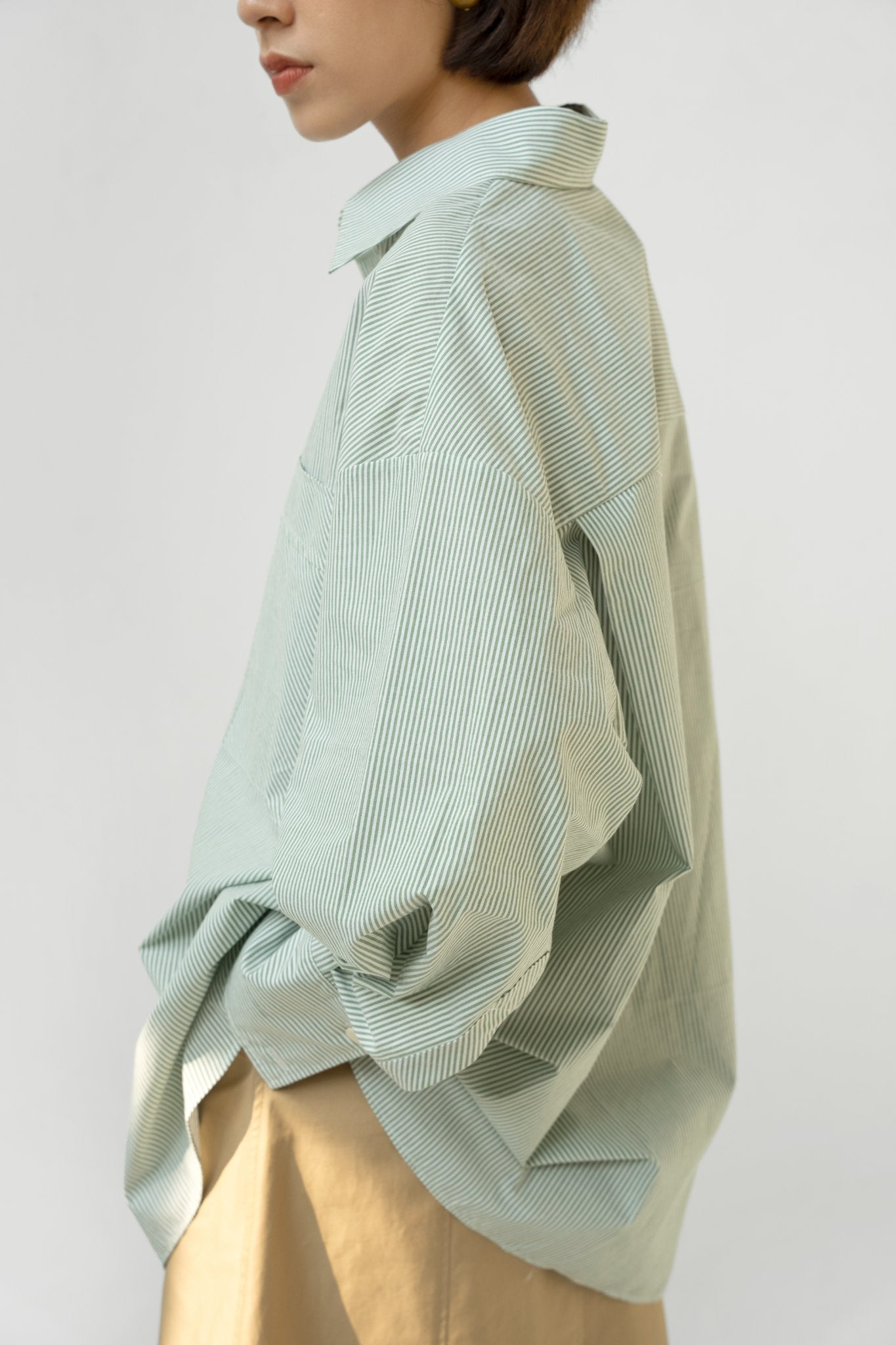 Green Striped Shirt