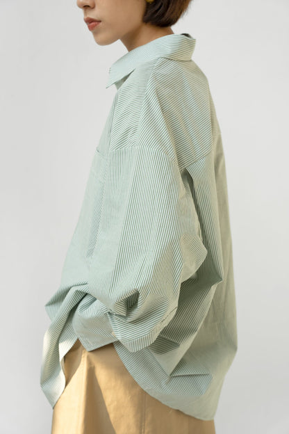 Green Striped Shirt