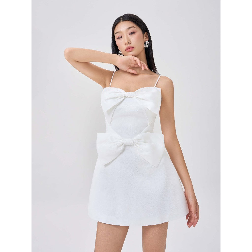 Calan Pearl Bow Dress