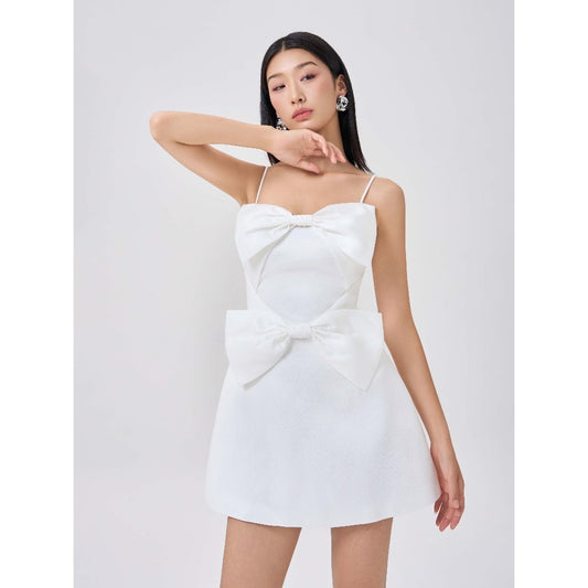 Calan Pearl Bow Dress