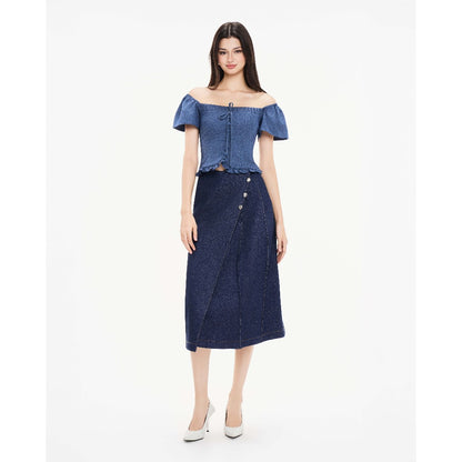 Erosie Bow-Button Blouse