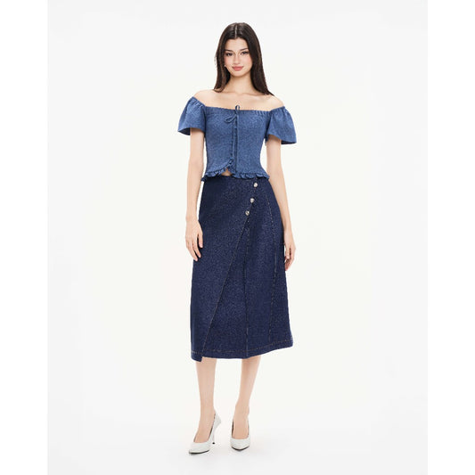 Erosie Bow-Button Blouse