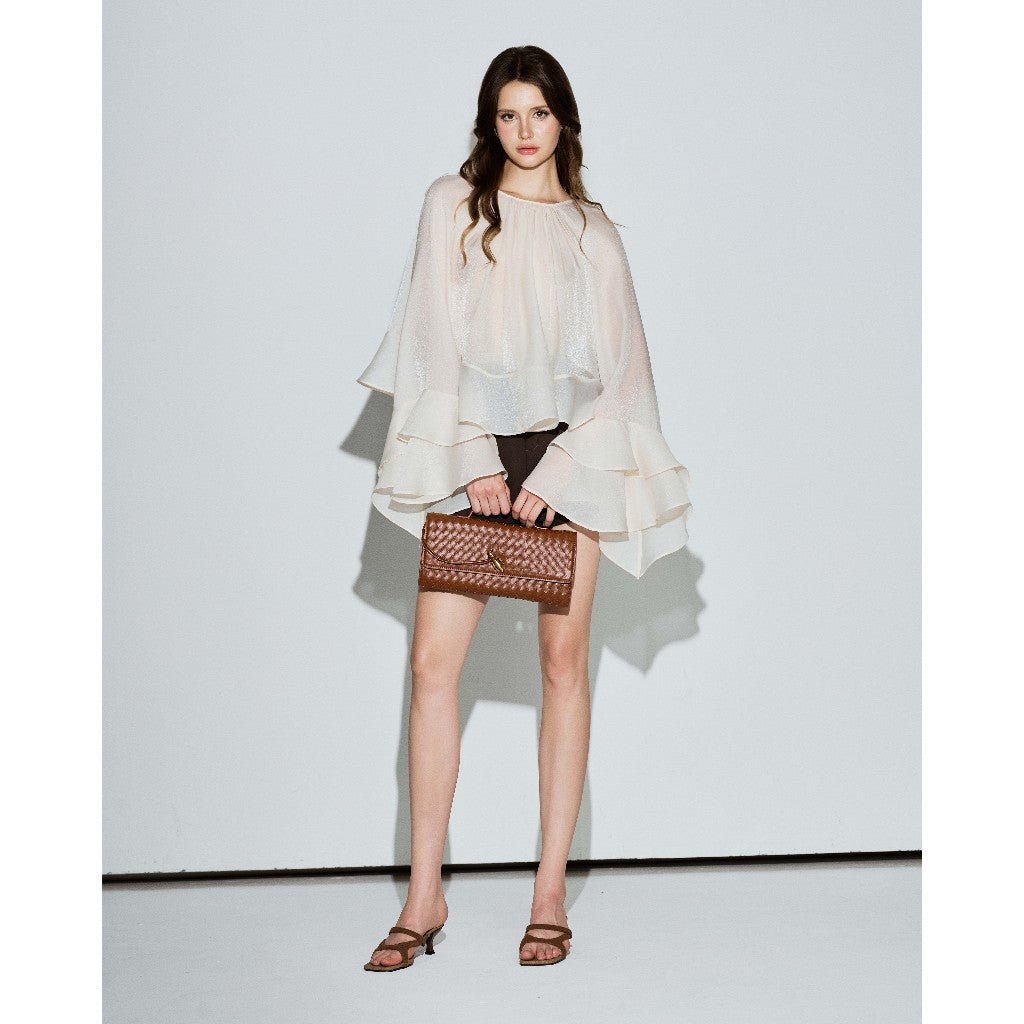 Darius Silky Ruffle Top