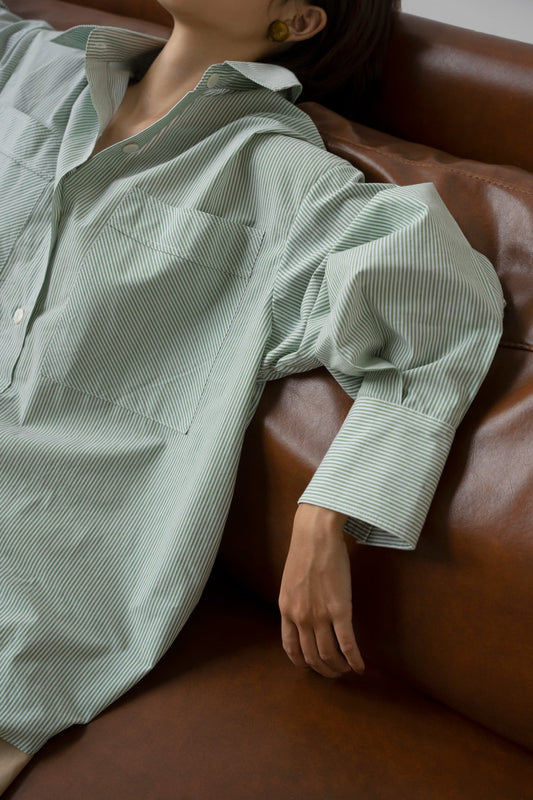 Green Striped Shirt