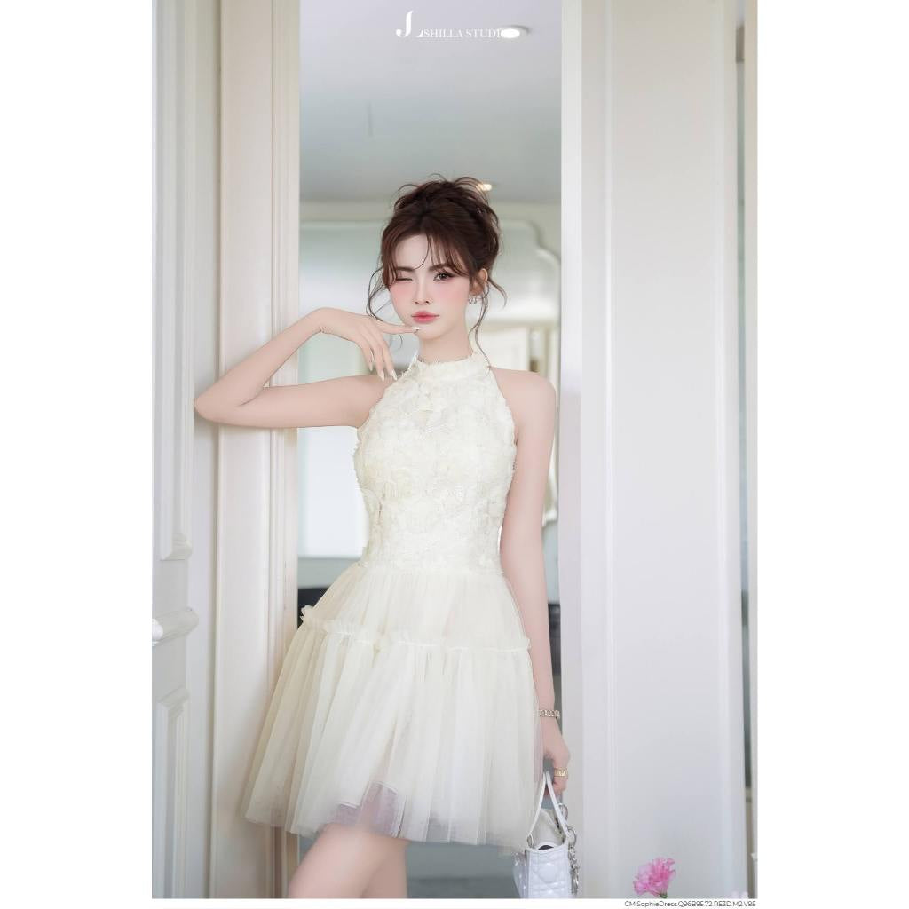 Sophie Lace Halter Dress