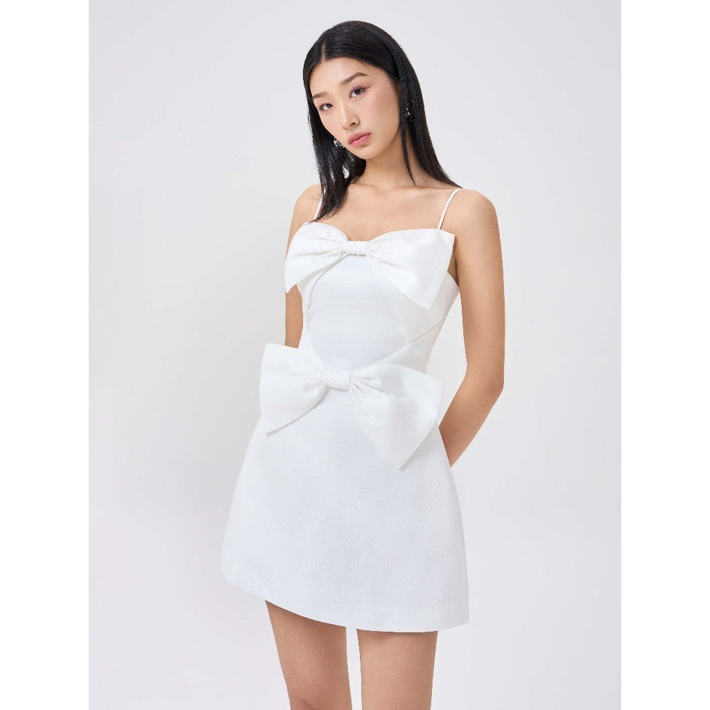 Calan Pearl Bow Dress