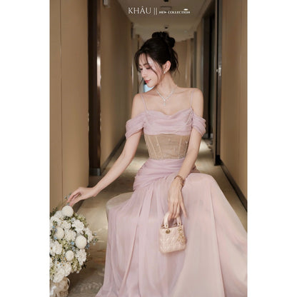 Pink Stone Party Dress