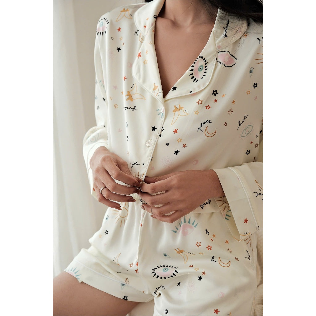 Starry Silk Pajama