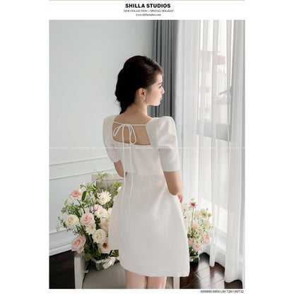 Shilla White Embellished Dress