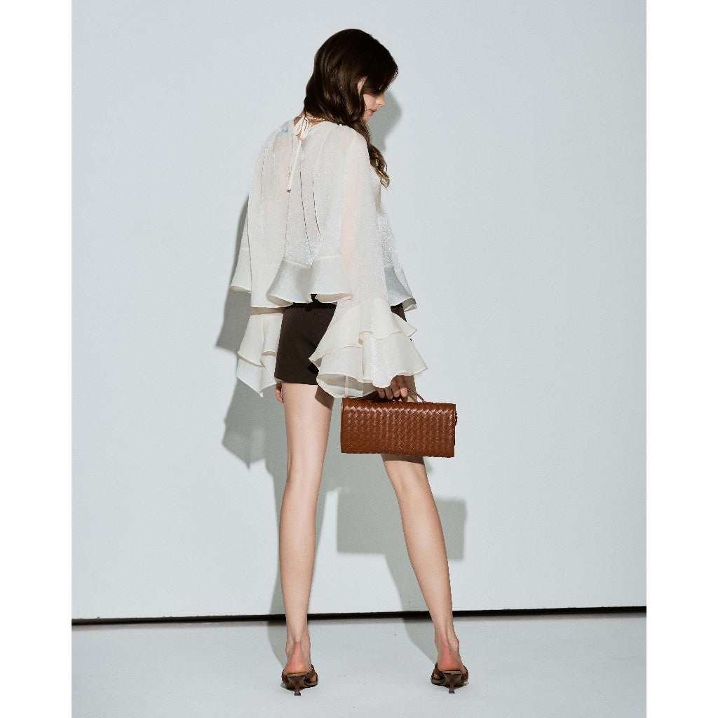 Darius Silky Ruffle Top