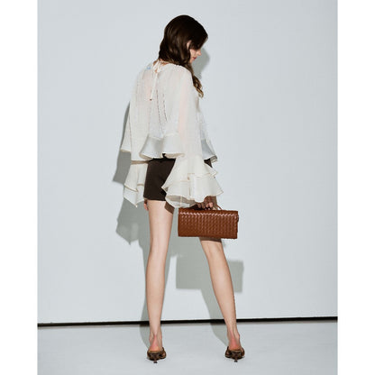 Darius Silky Ruffle Top