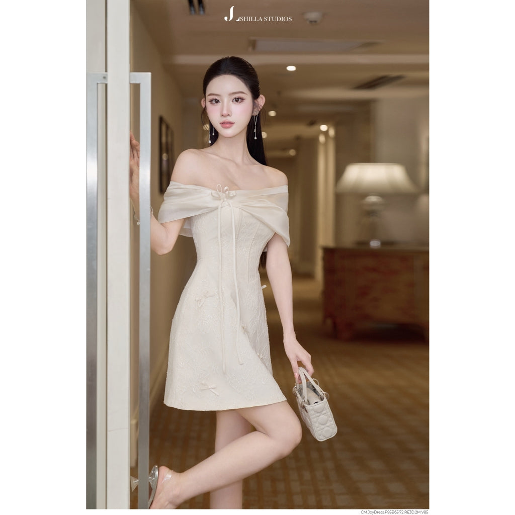 Joy Off-Shoulder Lace Dress